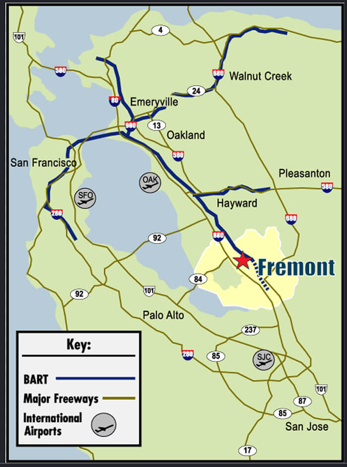 Fremont City Map